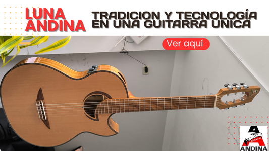 Luna Andina: guitarra artesanal con parlante y efectos integrados