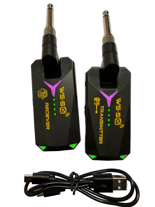 Sistema Inalámbrico WS-5G para Guitarra - Audio HD 48K/24bit - Latencia 8ms
