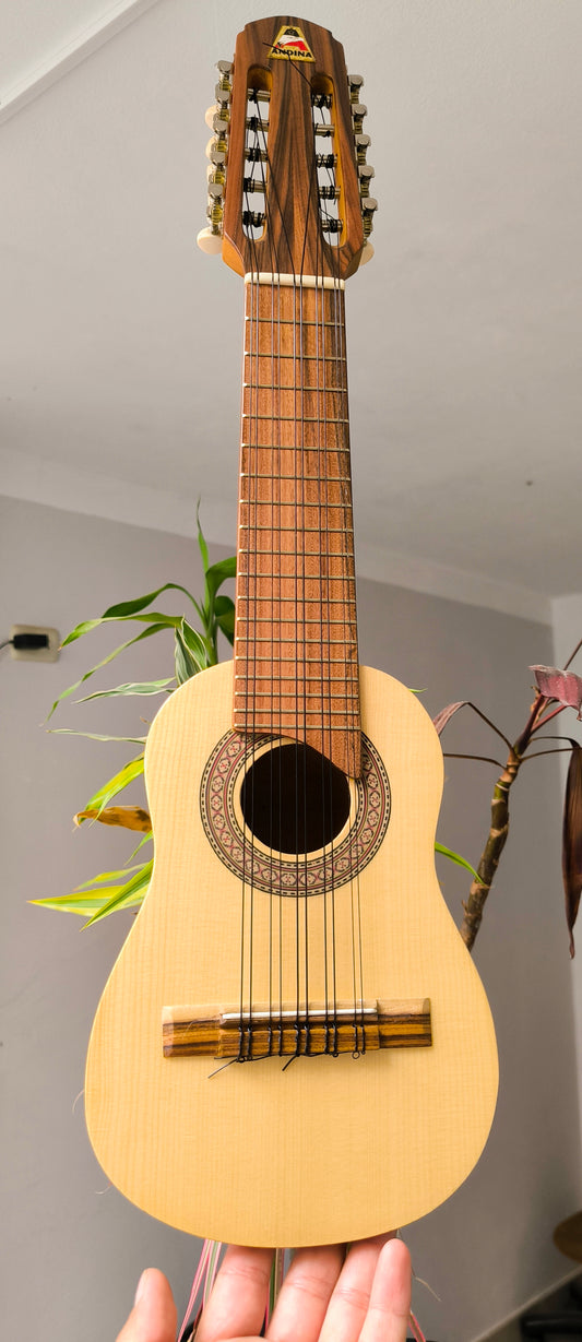 Charango Andino Tallado - Artesanal con Diseño en Alto Relieve