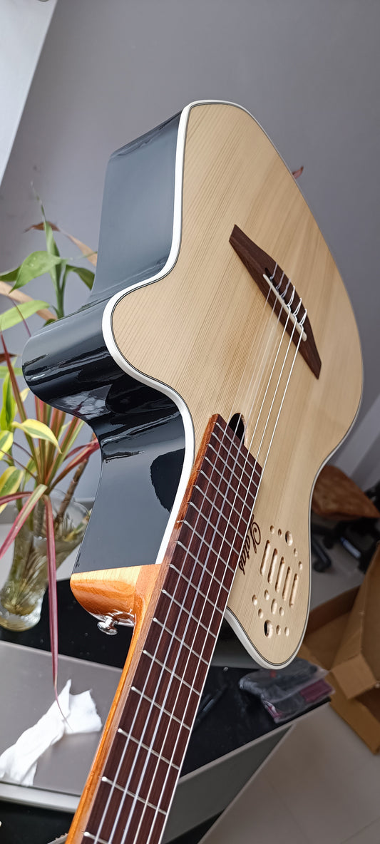 Guitarra Andina AN4G Premium - Electroacústica Profesional con Caja Acústica 9cm