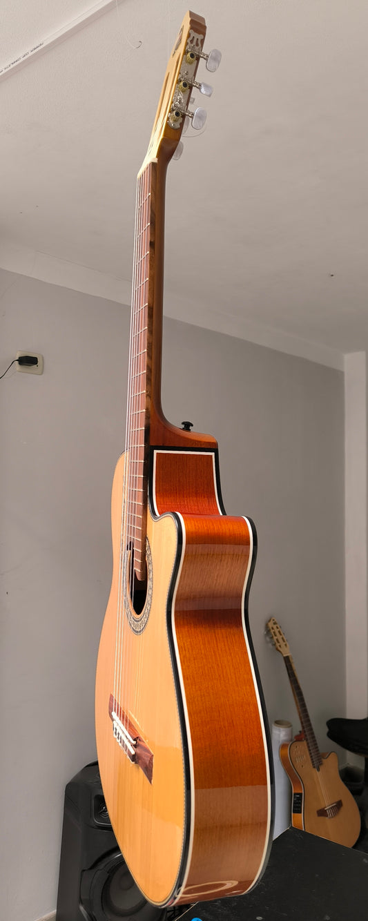 Guitarra Andina AN900 - Electroacústica con Cutaway - Caoba y Pino Oregón