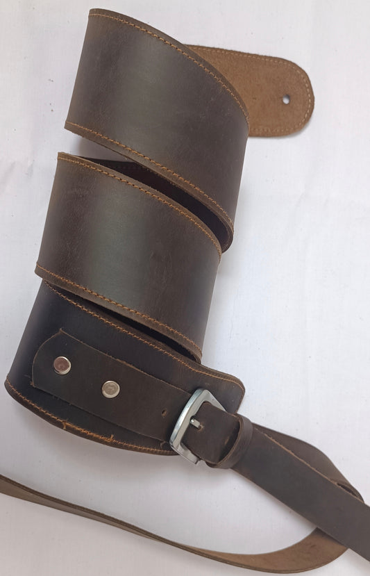 Correa de Cuero para Guitarra - Artesanal con Hebilla Ajustable