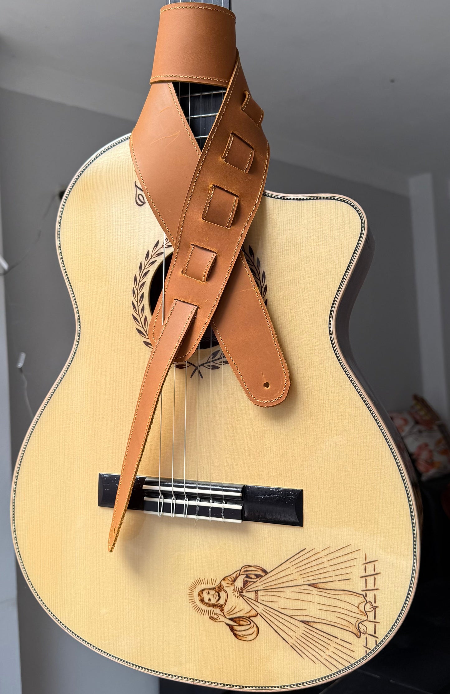Correa de Cuero Premium para Guitarra | Cuero Vacuno y Toro Artesanal