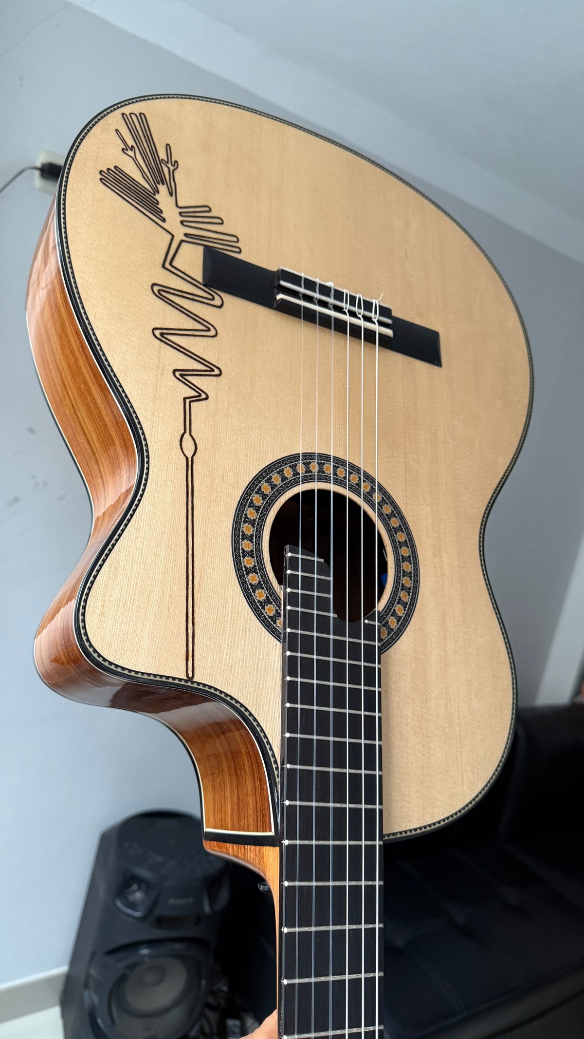 Guitarra Profesional AN500 Premium - Electroacústica con Bluetooth y Efectos Digitales