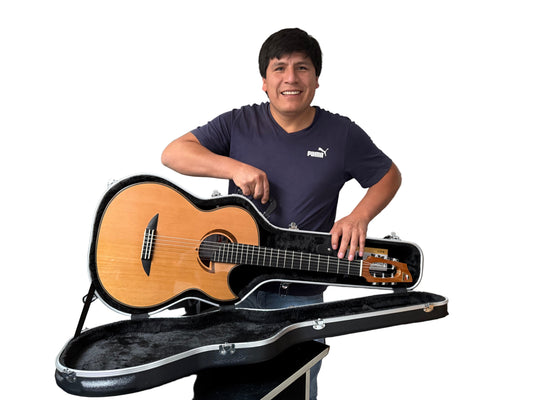 Guitarra Electroacústica Luna Andina - Artesanal Peruana con Bluetooth y Efectos Digitales