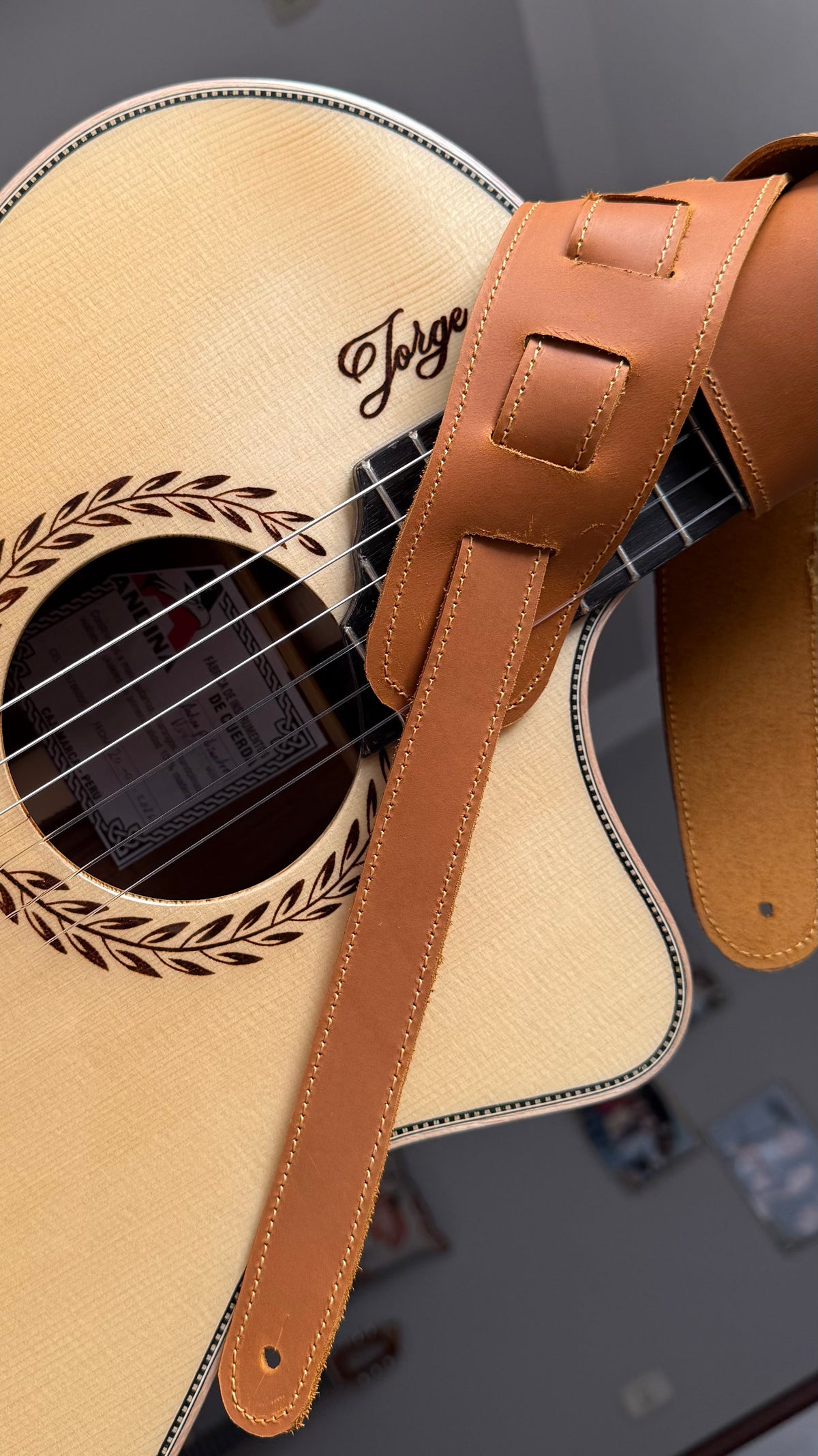 Correa de Cuero Premium para Guitarra | Cuero Vacuno y Toro Artesanal