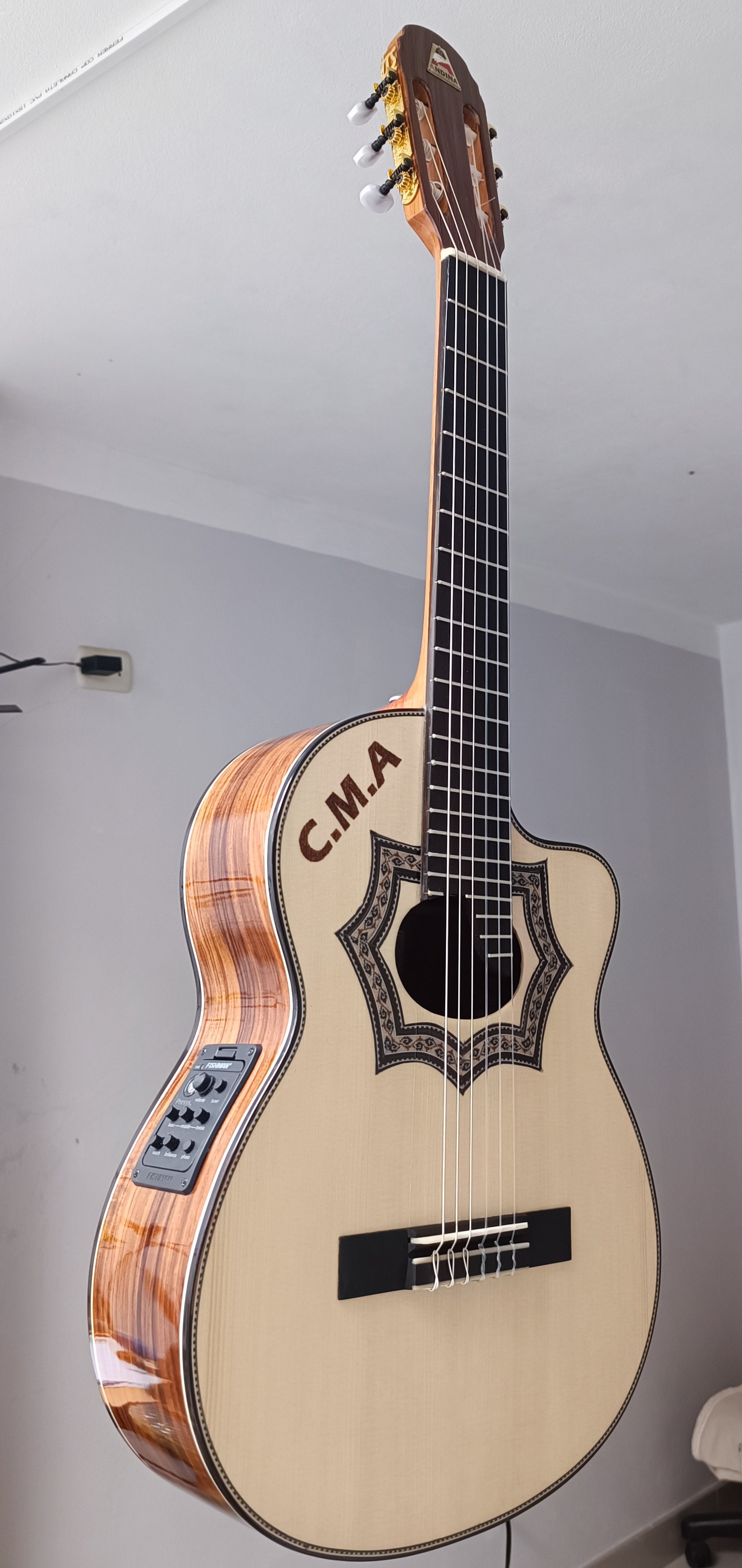Requinto Instrument Drawing REQUINTO ANDINA PREMIUM – Guitarras Andiana