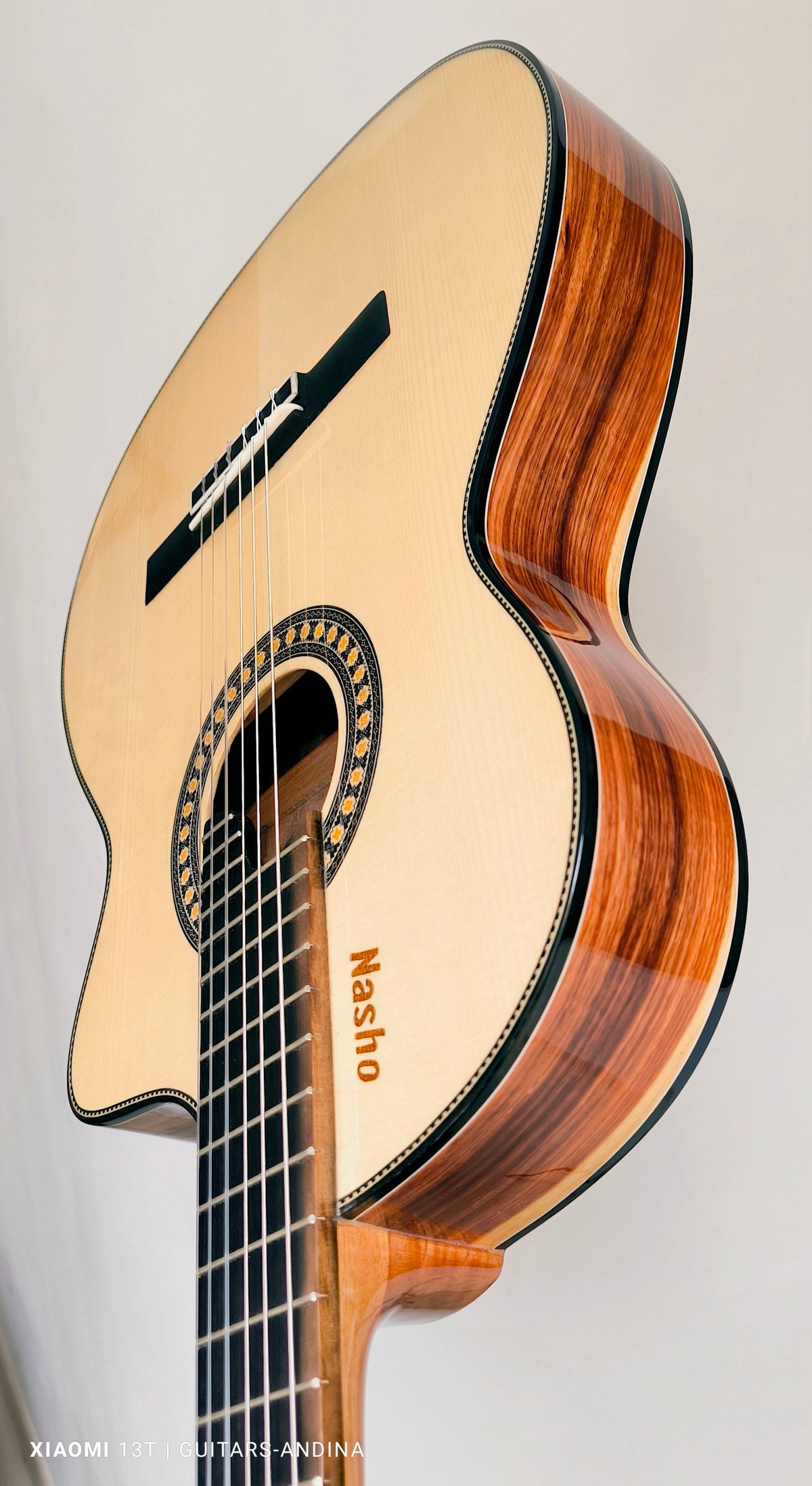 Guitarra Andina AN500 Slim Profesional - Palo de Hierro y Pino Báltico con Sistema Rlbags