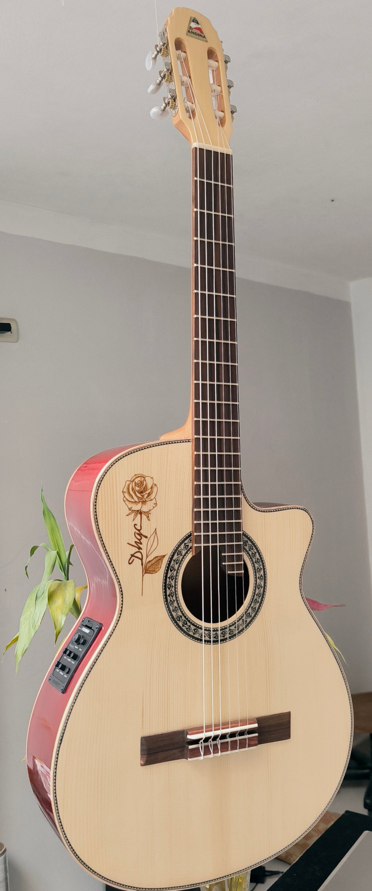 Guitarra Andina Deluxe - Electroacústica de Caoba con Sistema Fishman Presys