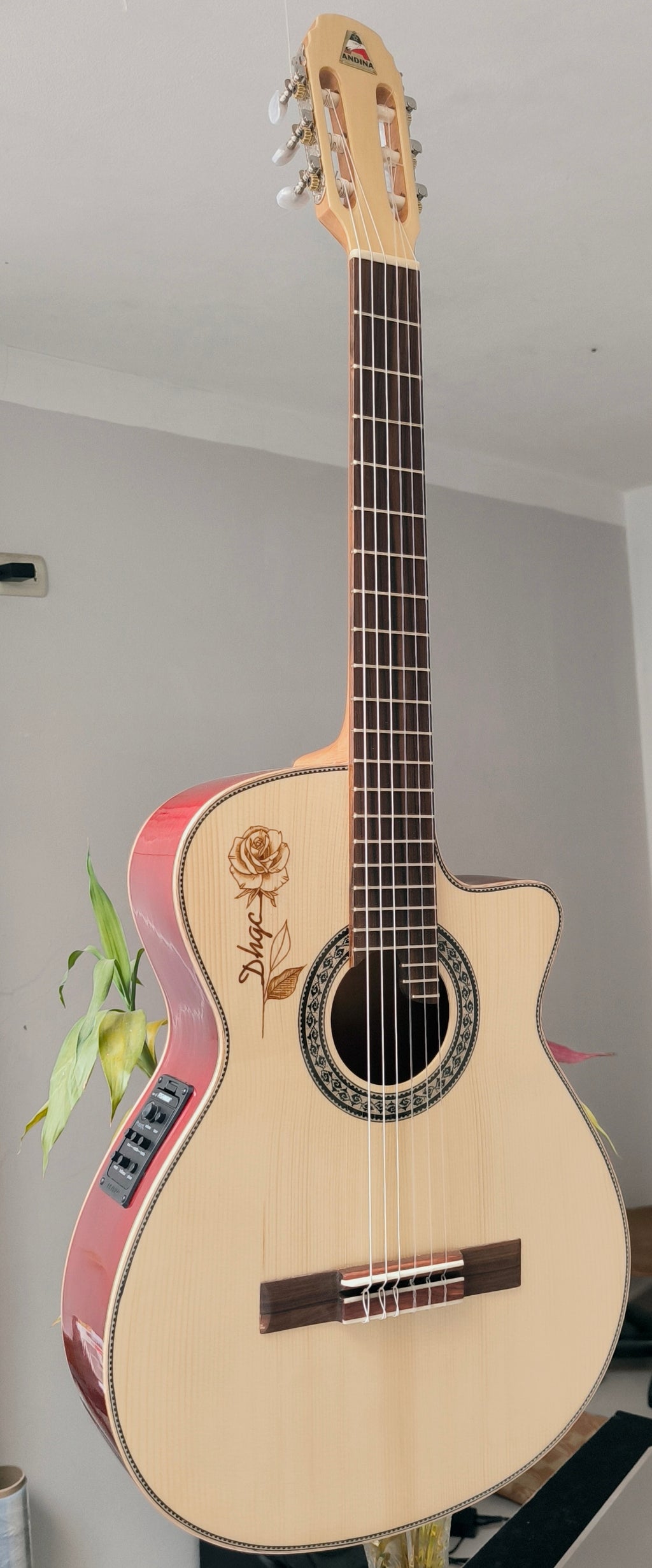 Guitarra Andina Deluxe - Electroacústica de Caoba con Sistema Fishman Presys