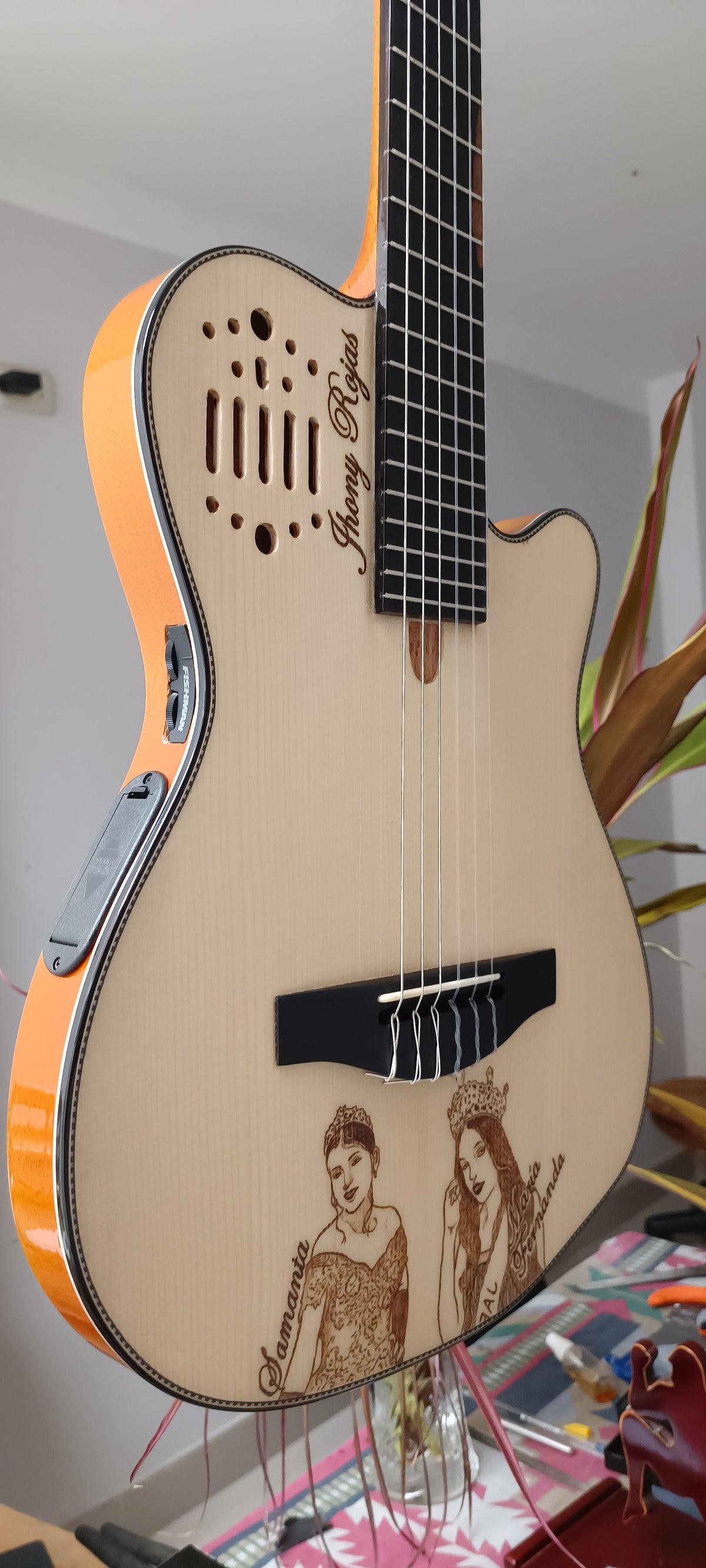 Guitarra Andina 001 Pro Matrix - Semisólida con Sistema Fishman Matrix Infinity