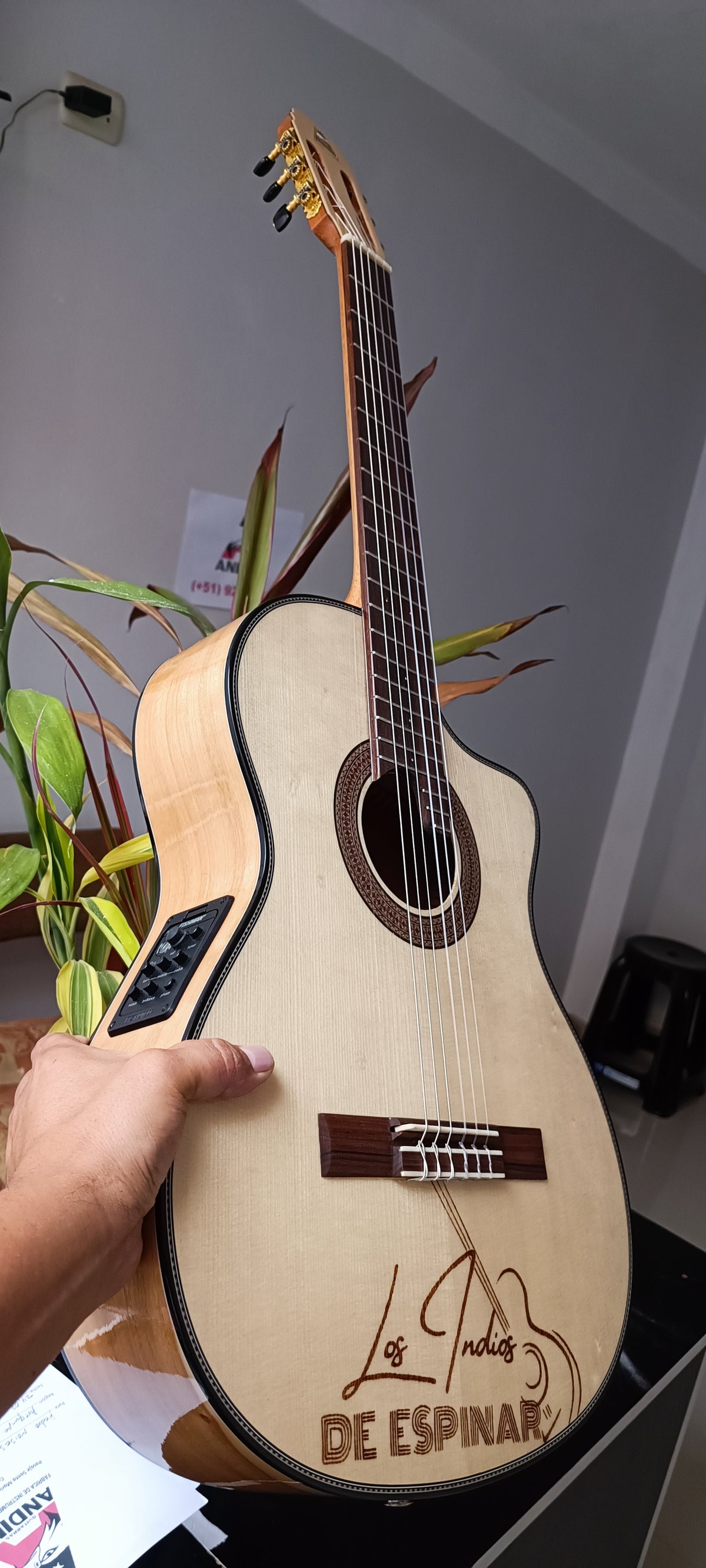 Guitarra Andina Forte - Electroacústica de Capulí 10cm con Sistema Fishman Presys