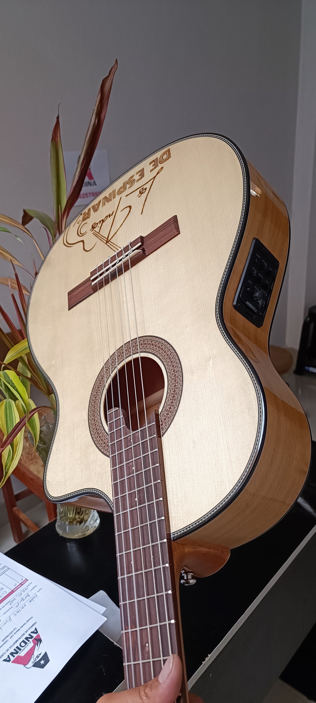 Guitarra Andina Forte - Electroacústica de Capulí 10cm con Sistema Fishman Presys