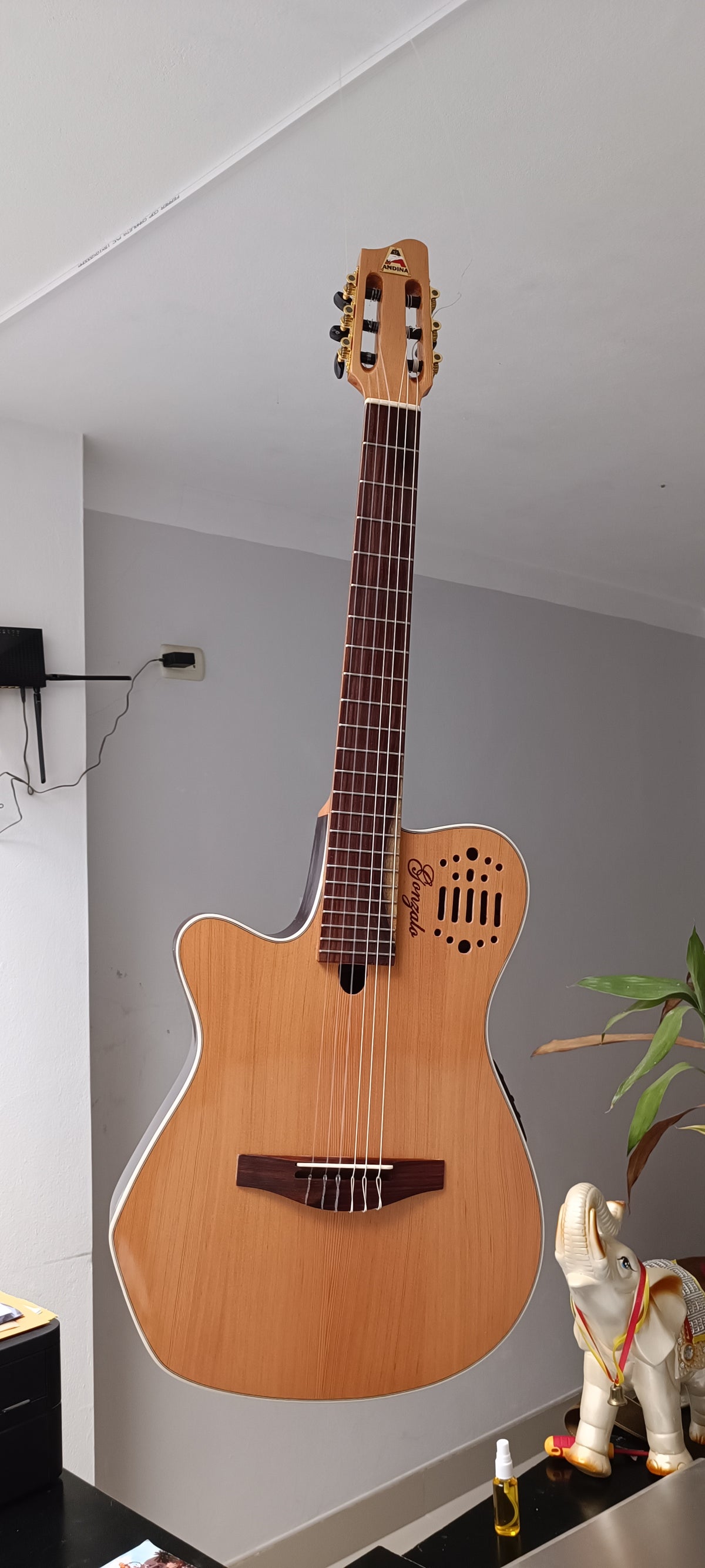 Guitarra Andina AN4G Slim - Electroacústica con Sistema Fishman Presys y Afinador