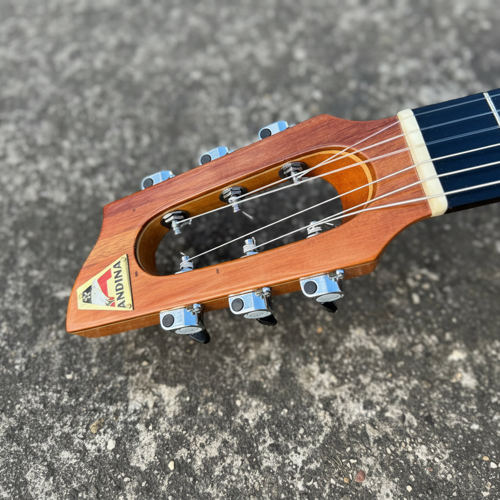 Luna Andina - Guitarra Electroacústica Artesanal con Bluetooth y Efectos Digitales