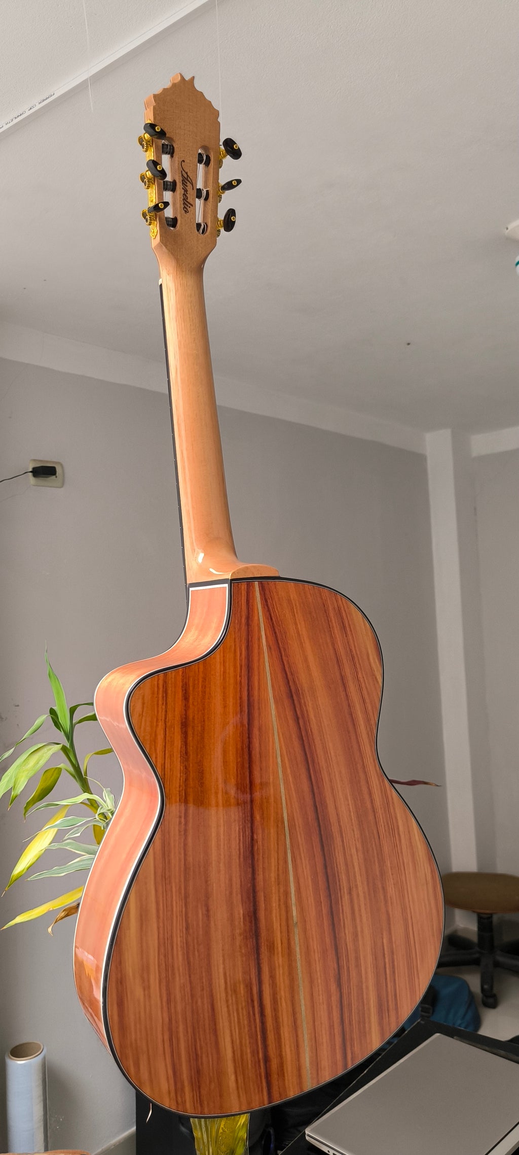 Guitarra Andina AN500 Premium 2 - Palo de Hierro con Sistema ARTEC LCD y Diseño Nazca