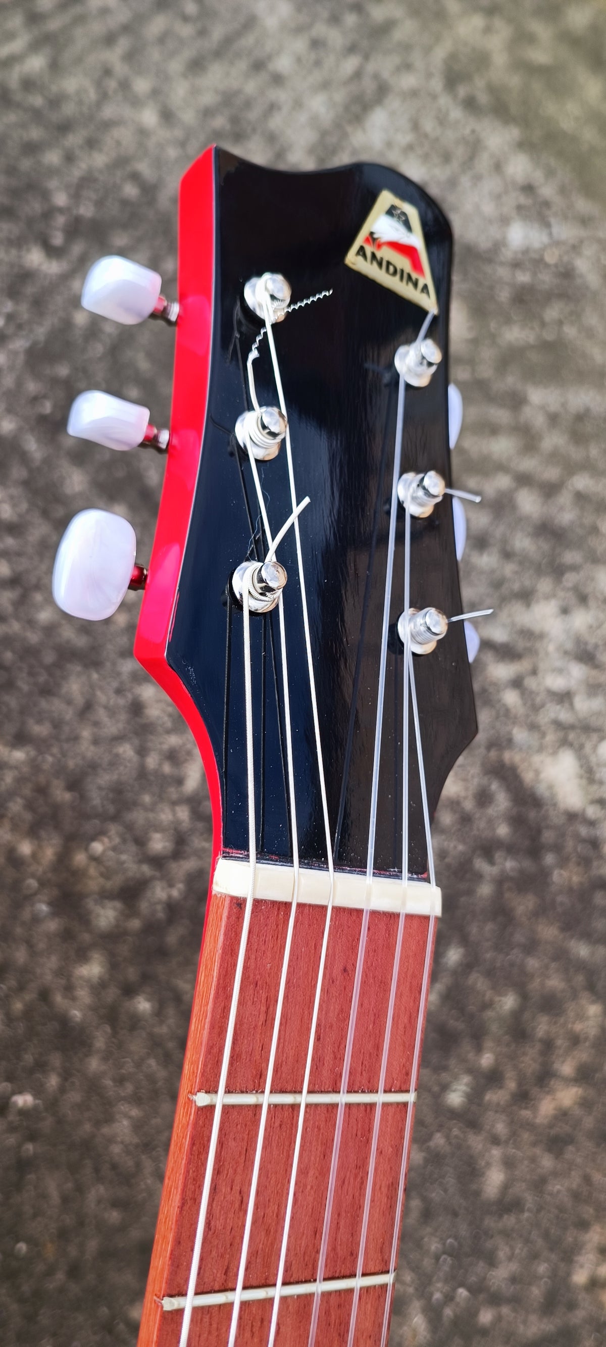 Guitarra Andina Porta - Electroacústica Delgada 6cm con Asa en el Hombro