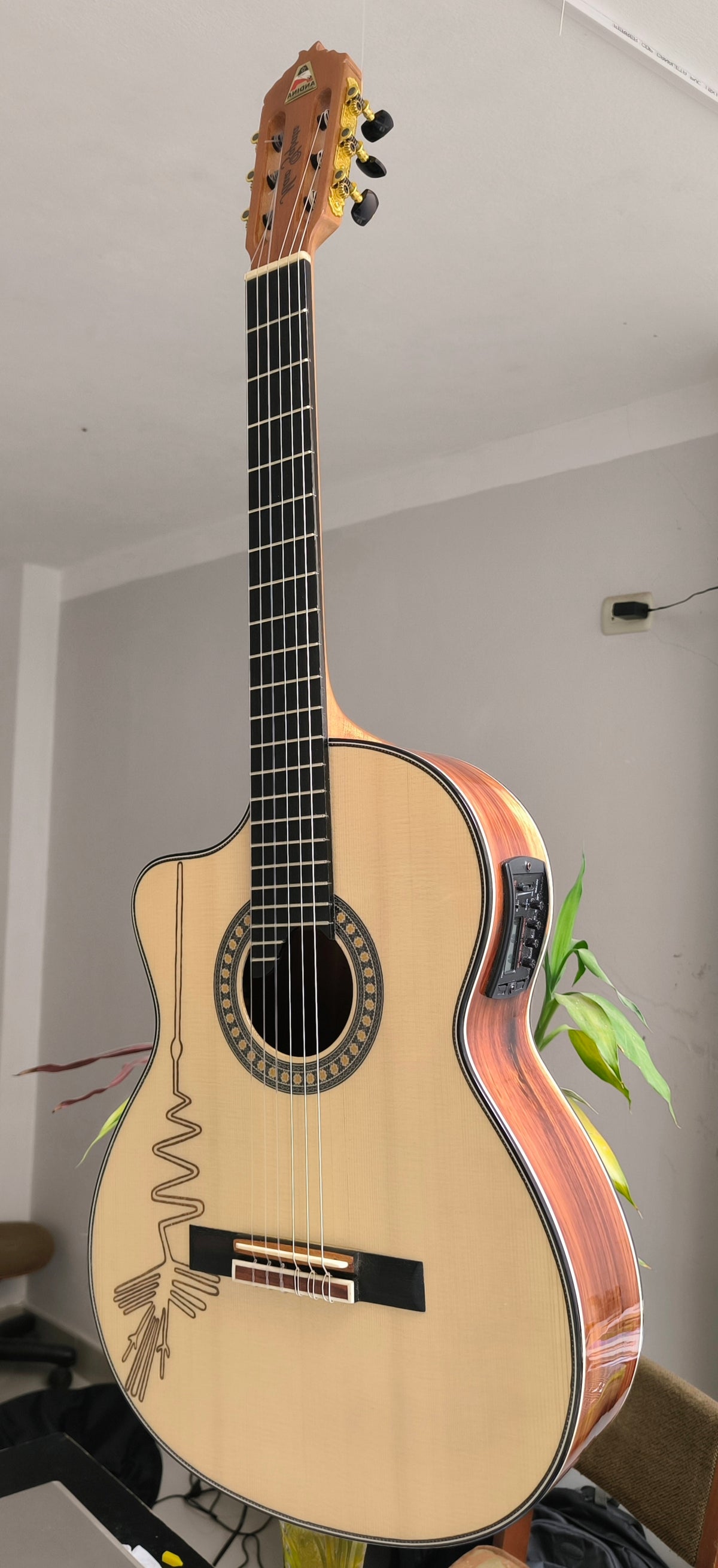 Guitarra AN500 Premium para Zurdo - Electroacústica Profesional Artesanal