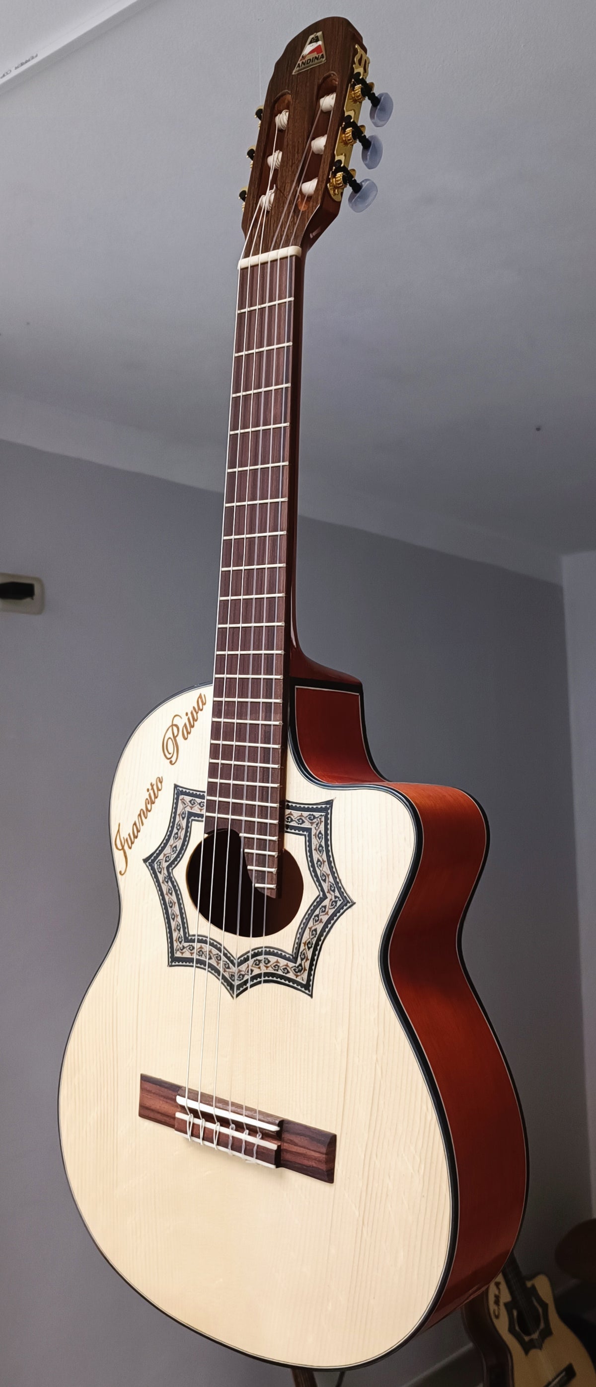 Requinto Andina Conde - Caoba con Sistema Fishman Presys y Cutaway
