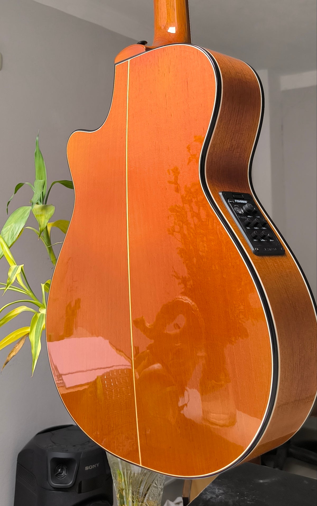 Guitarra Andina AN900 - Electroacústica con Cutaway - Caoba y Pino Oregón